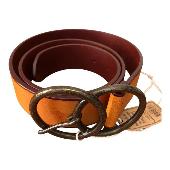Natural Life Women's Adjustable Vegan Leather Belt With Round Buckle BLT038 NWT - Picture 3 of 9